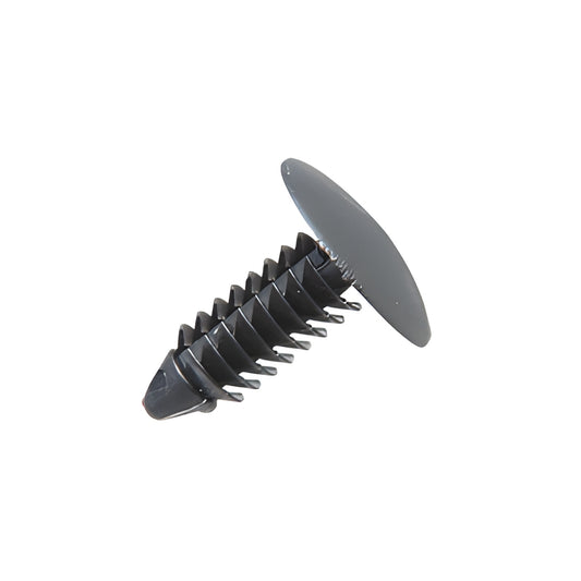 Black plastic push-in cowl fastener clip, round-head rivet - CRL SKU 23937