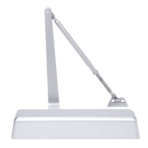 CRL Aluminum Adjustable Door Closer, Size 2-5, Delayed Action Surface Mount