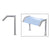 CRL 113 Brushed Stainless 1-1/2" Tubing Slanted Glass Sneeze Guard
