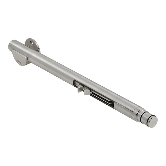 Brushed stainless steel Laguna soft-brake tube for sliding doors, LS505LBS - fits LS500 anti-lift roller.