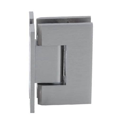 CRL Brushed Nickel Geneva 037 Wall Mount 'H' Back Plate Hinge for Shower Doors