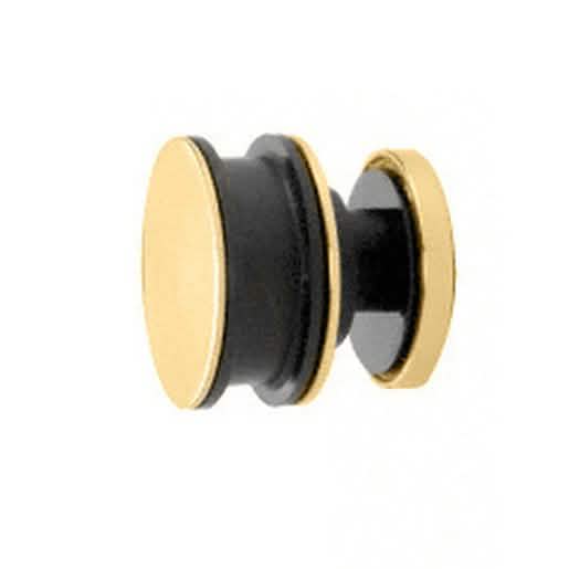 Satin Brass Steel Deluxe 180° Serenity Sliding System - Elegant, modern door hardware.