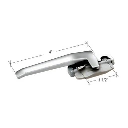 CRL Aluminum Left Hand Cam Handle with 1-1/2\" Screw Holes - Durable and Secure Fit
