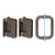CRL Pinnacle Oil Rubbed Bronze Shower Door Pull & Hinge Hardware Set