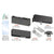 CRL Matte Black Patch Door Kit for Fixed Transom Glass Door - No Lock