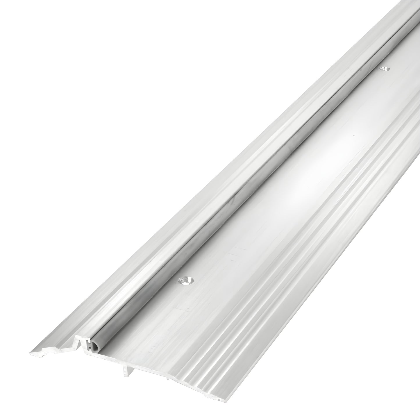 Aluminum 5" door threshold with bulb seal for commercial doors, 361 2" long - SKU 47VA36