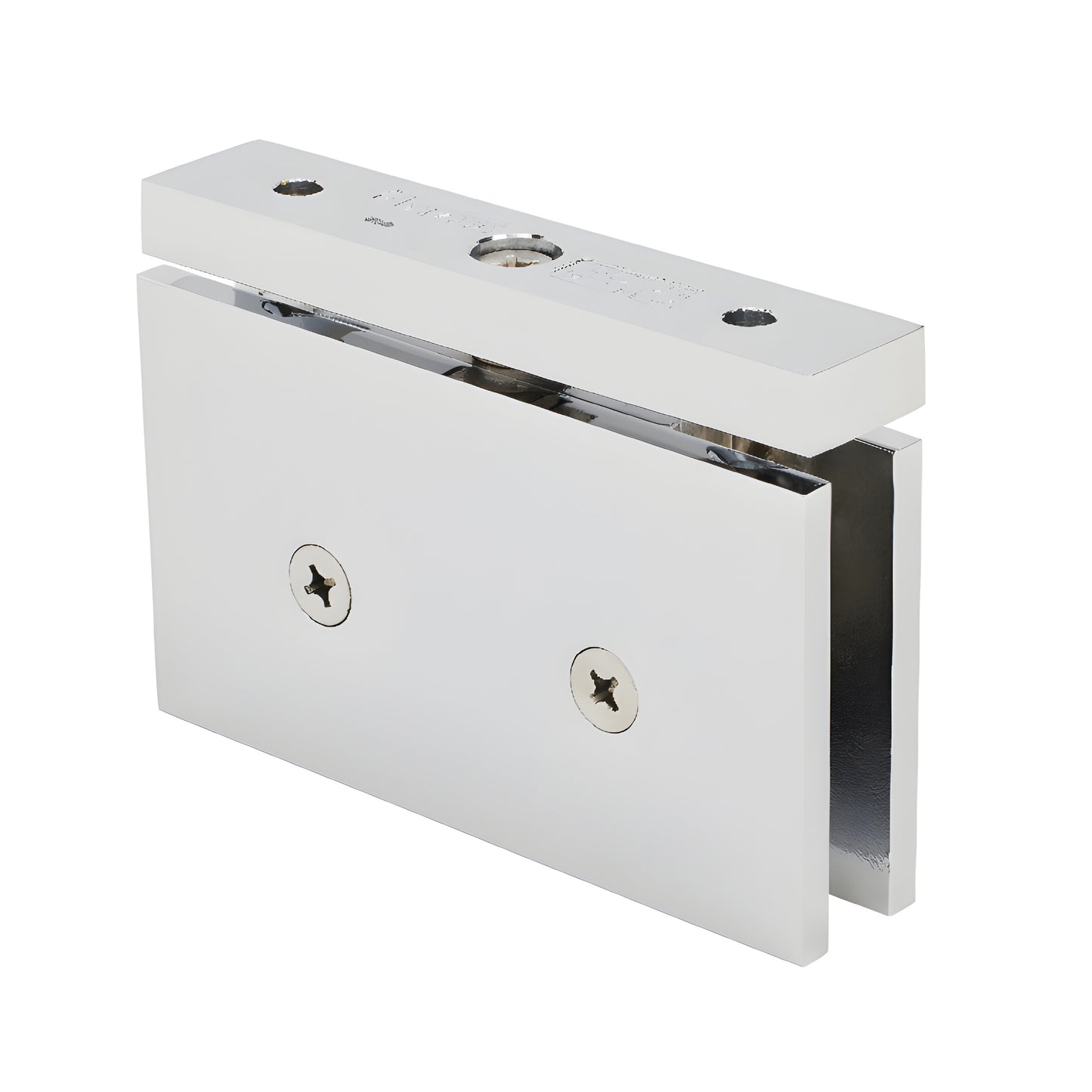 Polished chrome solid-brass top/bottom pivot hinge for 12mm glass shower door - SRCAR01CH