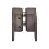 SDK180MGM matte gun metal back-to-back square paddle knob for frameless shower glass