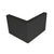 CRL Lugano Matte Black Glass-to-Glass Bracket for Shower Doors