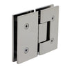 Gun metal Vienna glass-to-glass shower hinge V1E180GM - square brass 180 pivot for 10-12mm tempered glass