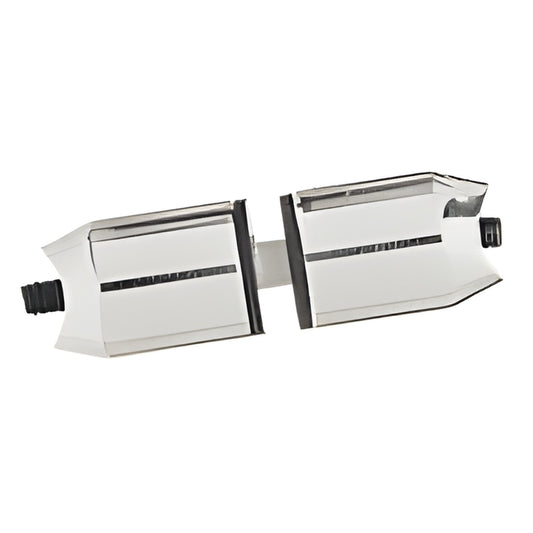 Polished stainless steel mid-post pair for extra-long ladder pull handles (SKU: LPMPPS)