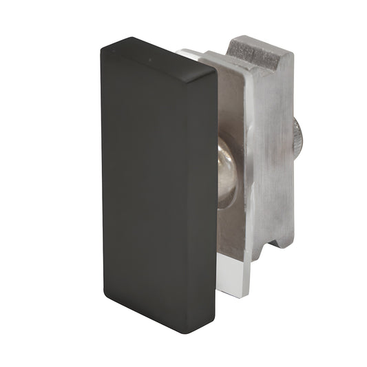 SER90MBL matte black stainless steel 90 connector for Serenity sliding shower glass, fits 8-10mm tempered glass.