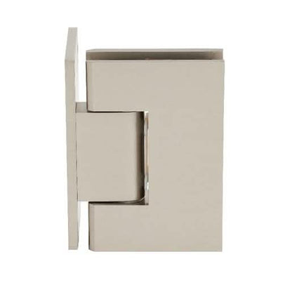 CRL Brushed Nickel Melbourne Wall Mount Hinge with Offset Back Plate - Sleek Design