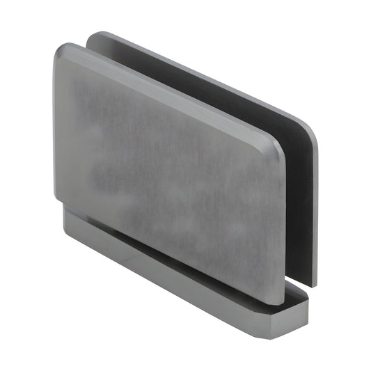 Brushed nickel brass shower door hinge (PPH0152BN), 5 preset pivot, for 8-10mm tempered glass.