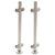 CRL Brushed Stainless Steel SCH 40 Glass Railing Center Post