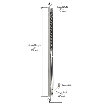 CRL 26 in Window Channel/Sash Balance Replacement 2540 (25-4)