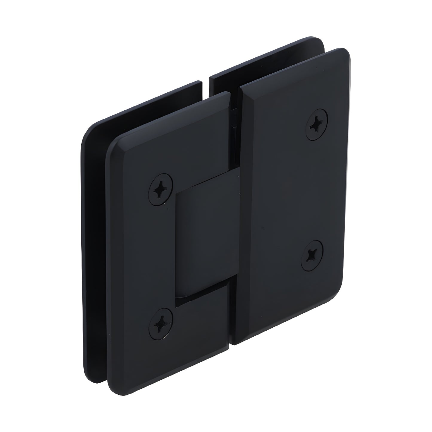 Oil-rubbed bronze glass-to-glass 180 beveled shower hinge, solid brass Cologne series - SKU C0L1800RB