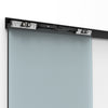 CRL 695 Series Matte Black Wall/Ceiling Mount Sliding Door Kit with Softbrake Braking System