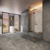 CRL Satin Brass Bellagio Glass-to-Glass 180 Degree Hinge
