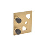 CRL Brushed Bronze Premium Brixen Series Two Door Bypass Sliding Shower Door System with Concealed Hardware