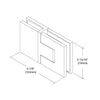 CRL Brushed Bronze Bellagio Glass-to-Glass 180 Degree Hinge