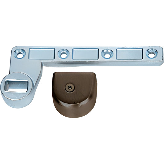 CRL9079DU right-hand offset bottom arm for floor closers, chrome arm with dark bronze finished cover, fits 7/8" (22mm) spindl