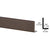 CRL 5/8 in Bronze Electrostatic Painted Aluminum L-Bar Extrusion