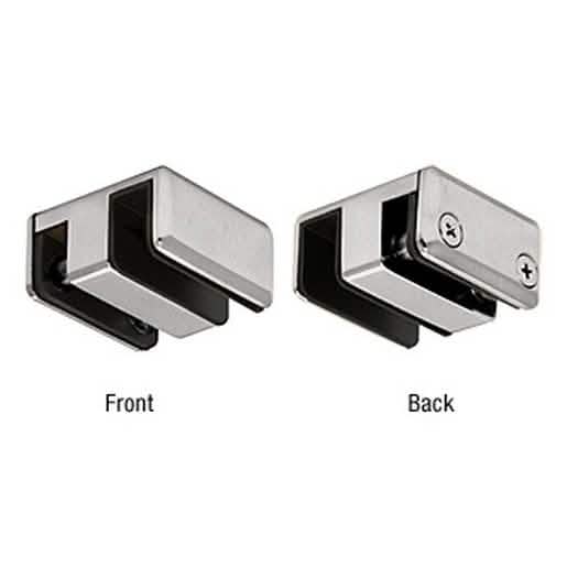 CRL Brushed Nickel Top Guide for Essence® Series Sliding Door Kit - Sleek & Durable Design