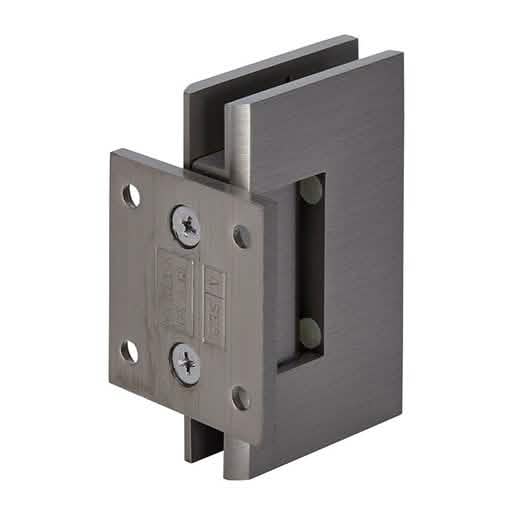 CRL Brushed Nickel Geneva 074 Wall Mount Hinge with Short Back Plate, Elegant Design