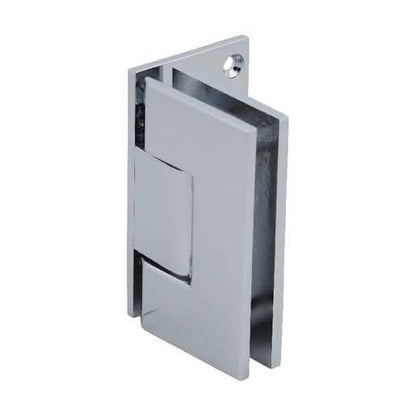 CRL Vienna 044 Series Chrome Wall Mount Offset Hinge with Back Plate, 5 Degree Pre-Set