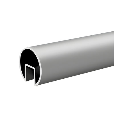 CRL Satin Anodized 3" Extruded Cap Rail for 3/4" Glass Railing 240"