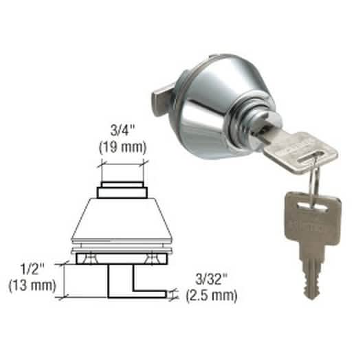 Sleek CRL Satin Chrome Sliding Door Lock for Secure and Stylish Home Entry Solutions