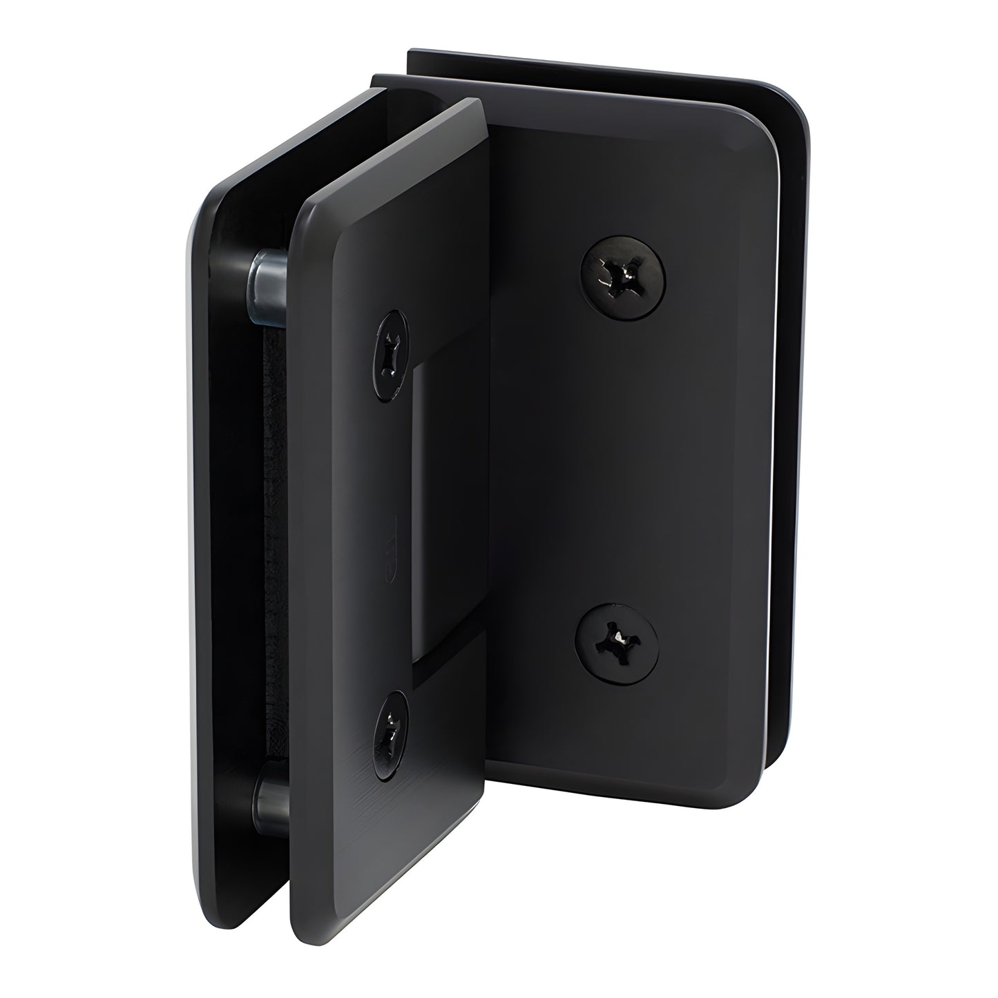 CRL Cologne glass-to-glass shower hinge, beveled brass, oil-rubbed bronze finish (SKU C0L0920RB)