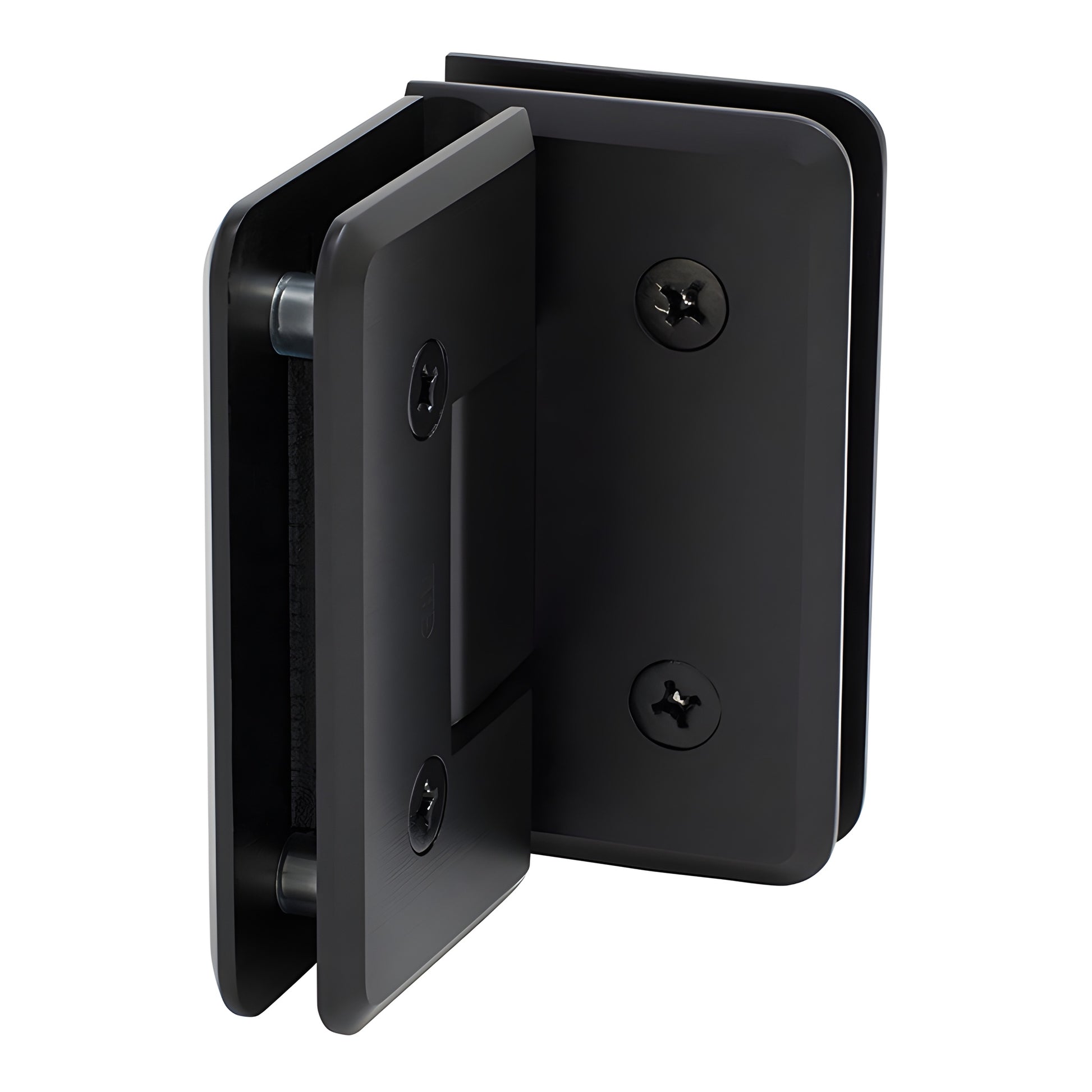 CRL Cologne glass-to-glass shower hinge, beveled brass, oil-rubbed bronze finish (SKU C0L0920RB)