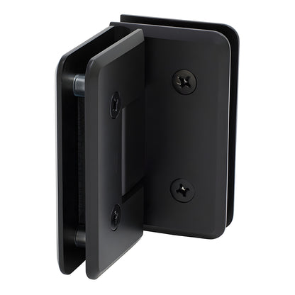 CRL Cologne glass-to-glass shower hinge, beveled brass, oil-rubbed bronze finish (SKU C0L0920RB)