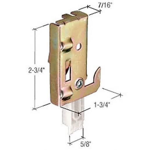 CRL Nylon Wardrobe Door Bottom Guide - Durable, Smooth Sliding for Closet Doors