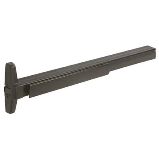 Von Duprin Rim Panic Exit Device, 48” Dark Bronze, Grooved Case, Exit-Only