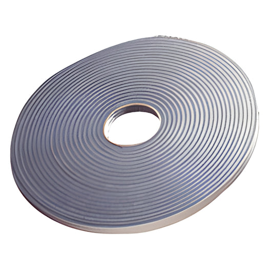 Gray roll of CRL closed-cell foam glazing tape (half-inch width) on a cardboard core.