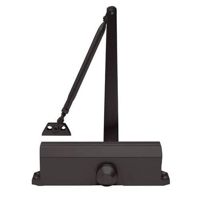 CRL Dark Bronze Door Closer, Adjustable Spring Power, Size 1-4, Surface Mount
