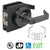 CRL Matte Black Grade 1 Privacy Lever Lock Housing for Interior Doors