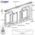 CRL Diane Horizontal Sliding Pass-Through Assembly with D7 Header