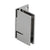 CRL Geneva 044 Polished Nickel Wall-Mount Offset Glass Door Hinge