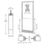 CRL-U.S. Aluminum 250 3'x7' Offset Narrow-Stile Door, Clear Anod., 1"
