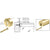 CRL Polished Brass Stabilizing End Cap for 2.5" Cap Railing