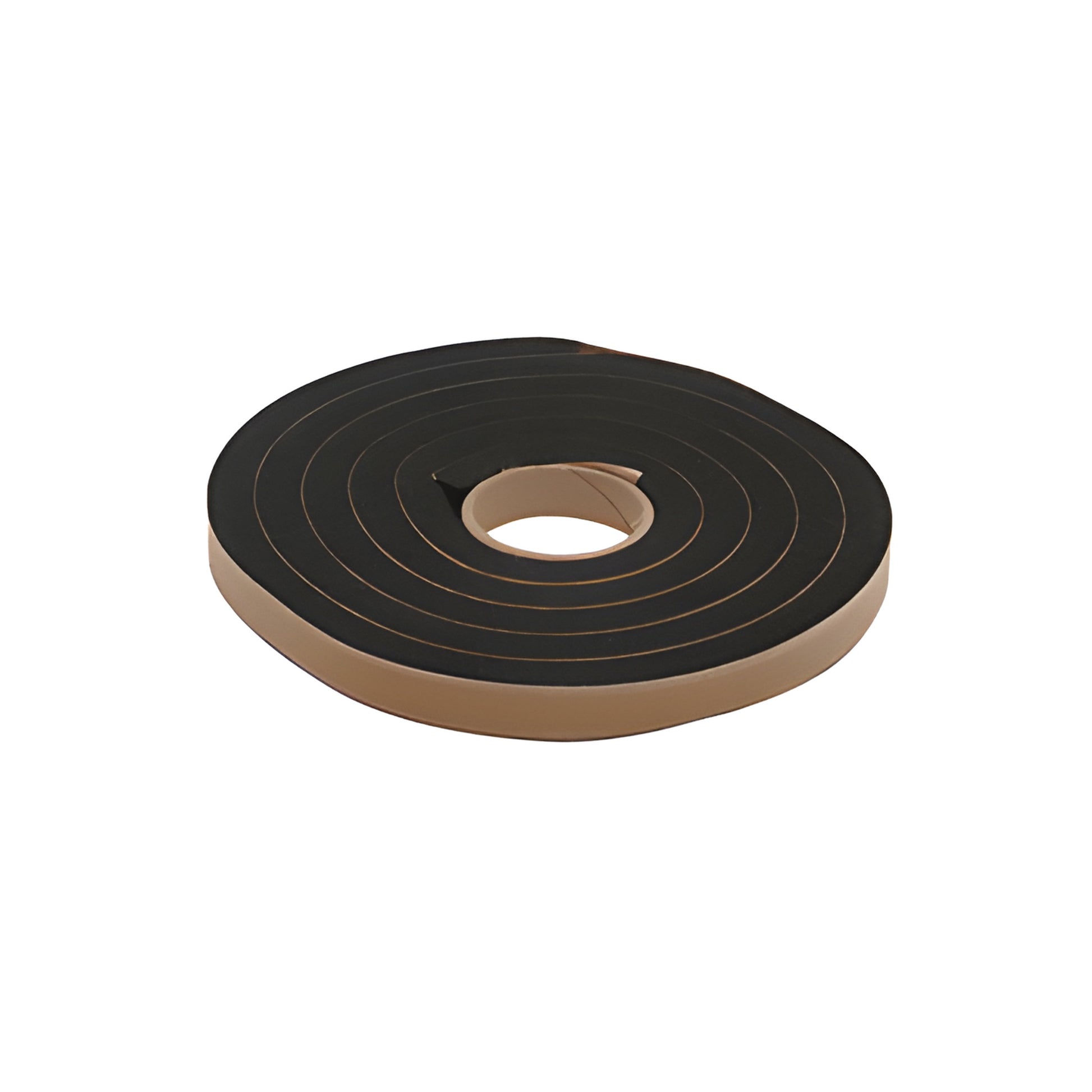 Black adhesive closed-cell sponge rubber tape roll, 3/4 in. thick x 1 in. wide - CRL Sticker-Tite, SKU 1044026
