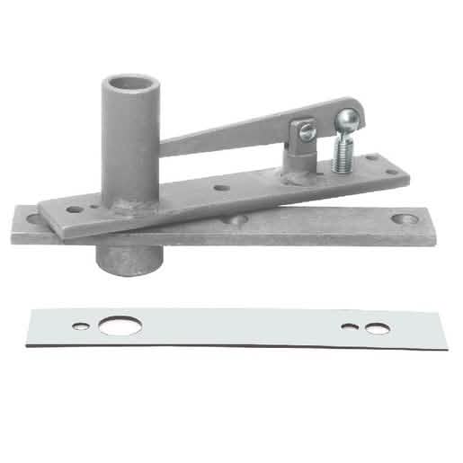 Rixson® Heavy-Duty Pivot Pin with Satin Chrome Cover Plate - Center-Hung Top Pivot