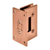 Rose gold brass Vienna shower hinge SKU V1E037RG, wall mount full back plate for 3/8-1/2 (10-12mm) glass.