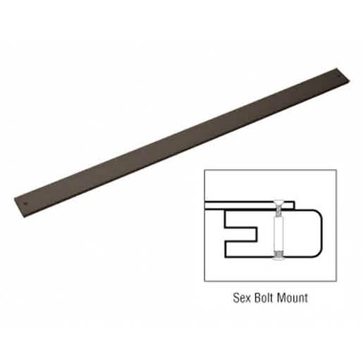 CRL 36" Bronze Anodized Aluminum Door Bumper Bars - Durable and Stylish Protection