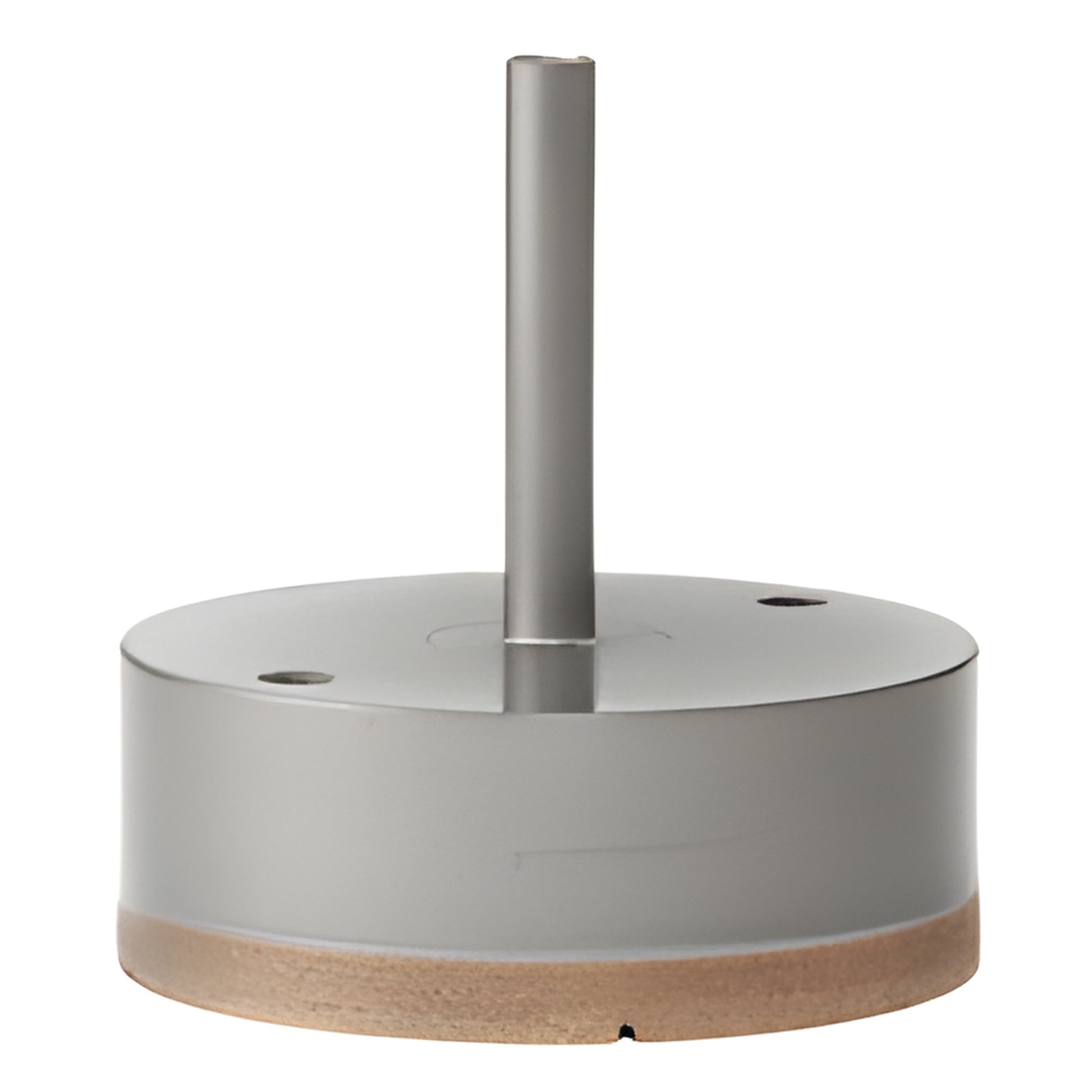 PD312 metal-bond diamond drill bit, 3-1/2" diameter, 3/8" straight shank, gray body with diamond cutting rim