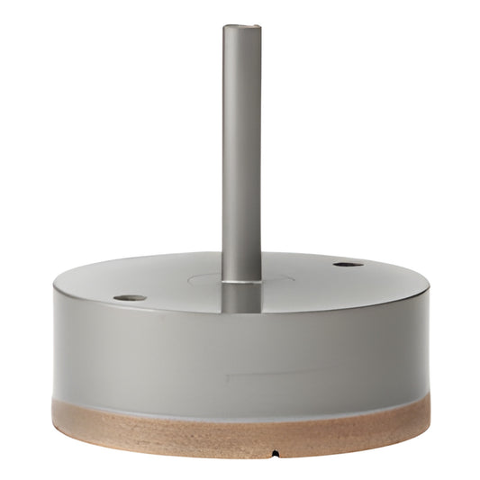 PD312 metal-bond diamond drill bit, 3-1/2" diameter, 3/8" straight shank, gray body with diamond cutting rim